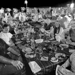Our table — Al Maha Luxury Resort Bedouin Camp — Dubai, UAE.