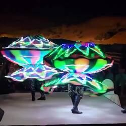 Tanoura performance — Al Maha Luxury Resort Bedouin Camp — Dubai, UAE.