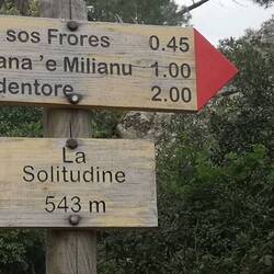 Startpunkt zur heutigen Wanderung auf den Monte Ortobene