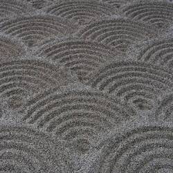 Muster im Steingarten