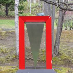 Steht nur aus der dünnen Kante. Der Rest wird durch starke Magnete gehalten.