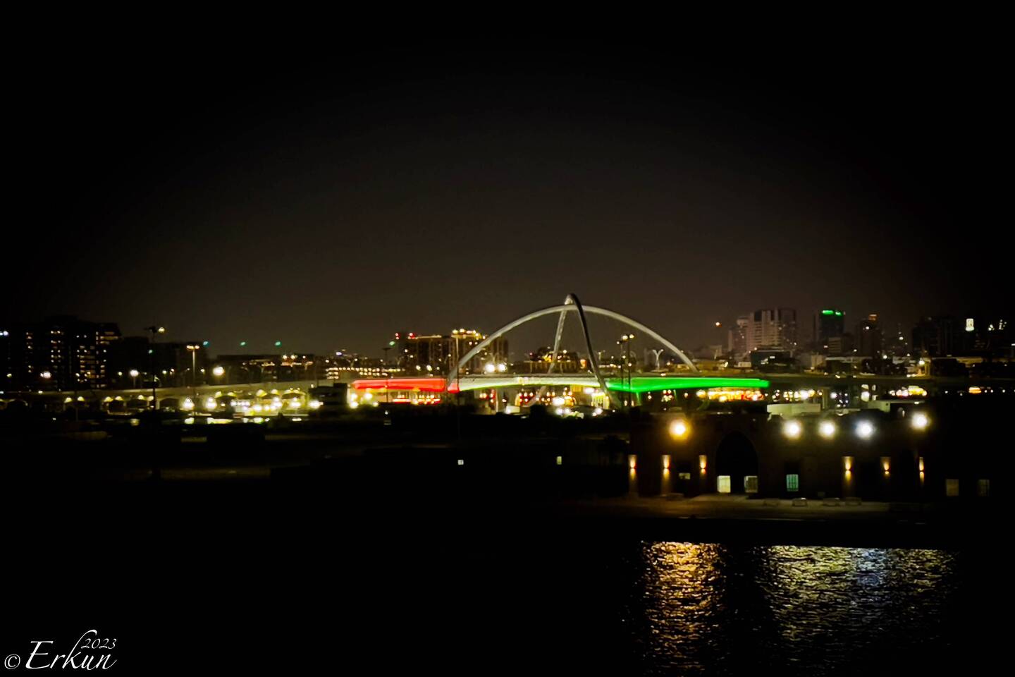 Dubai's Infinity Bridge ... the arch is shaped to represent the mathematical symbol for infinity.