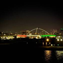 Dubai's Infinity Bridge ... the arch is shaped to represent the mathematical symbol for infinity.