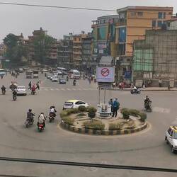 Kreisverkehr auf nepalesisch