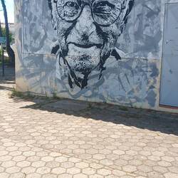 Street Art Airbrush am Stadtrand