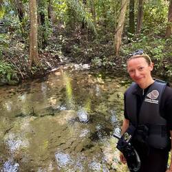 just before i was face to face with hundreds of fish in crystal clear water