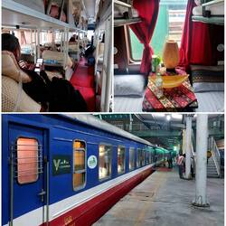 7h mit dem Bus zurück nach Hanoi, Pass mit Visum abholen, 10h mit dem Zug an die Grenze 🚌🚃😴