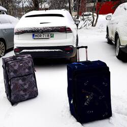Abfahrt heute Morgen in Finnland