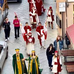 Liberation Day parade in Montepulciano