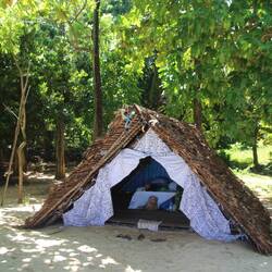 Unsere Hütte für die Nacht