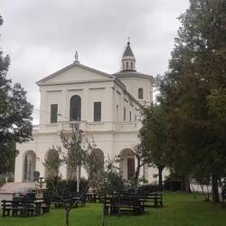 This is the original sound.... Speaker are outside the church.