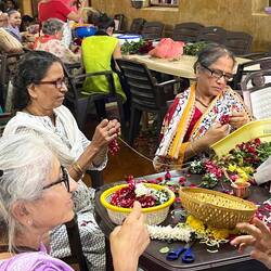 Womem make offerings