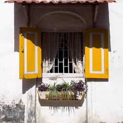 Streetscape from a Portuguese hamlet in Bandra — Mumbai, India.