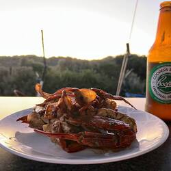Matt Moran's Black Peppered Blue Swimmer Crab
