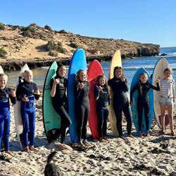 Grommets surf sess at Catus