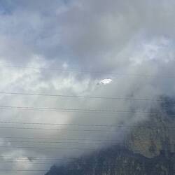 Just see the tip of a mountain.