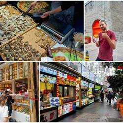 Neben dem Erkunden der Stadt starten wir unsere eigene Foodtour und probieren alles mögliche 👌😁
