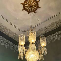 Beautiful ceiling and chandelier
