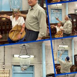 Filling the oil lamp