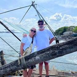 At the Chinese fishing nets