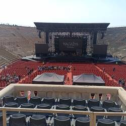 View from top row of proper seats