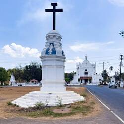 Main Square - Chandor, India.