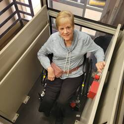 The lift at the pharmacy, very handy!