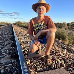 Putting down some coins in the track