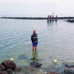 Mark nearly went swimming