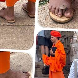 The Monk in charge of the entire region - check out those shoes!