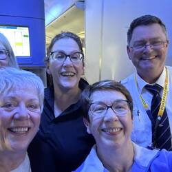 With our new best friend - the pilot!