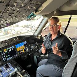 Colette says she's all ready for take off!