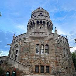 The tower at the top of the hill - thought it looked like from a game