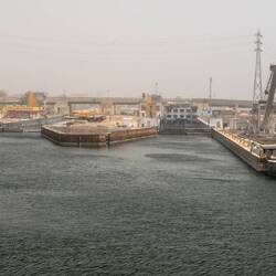 Sahara-Sand liegt in der Luft