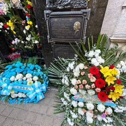 Evita Peron in the tomb of family Duarte