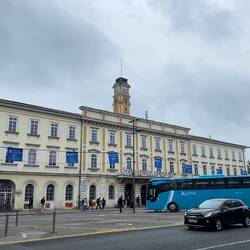 Den fina delen av tågstationen