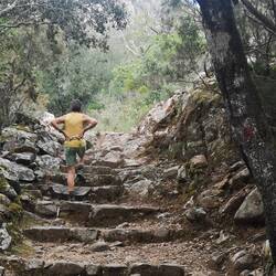 Ein Teil des Weges ist perfekt in Stand gehalten