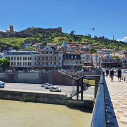 Nikoloz Baratashvili Bridge and Holy Trinity Cathedral