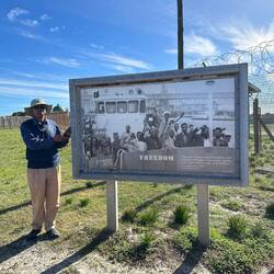 Our wonderful guide, Jama, who was imprisoned for 5 years here.