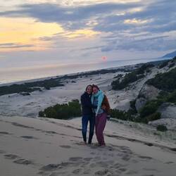 Sonnenuntergang auf der Düne