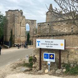Ruins of the Convent of San Anton (a hospital to early pilgrims)