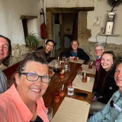 Dinner at Albergue Rosalia