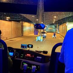 At the other end coming out of the chunnel