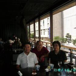 Shiori, Yoshi, and I at the Peninsula Hotel.