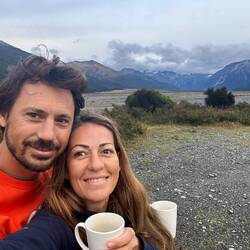 Café du matin face aux montagnes 🤩