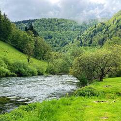 A very very wet night by the Doubs river