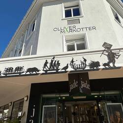 Delightful decorations on this building!