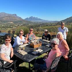 Our happy team with Liz, our guide