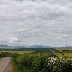 Blick auf die Vorläufer der Karpaten