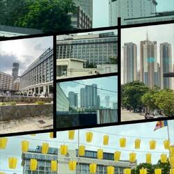 Modern hotels, apartments and condos